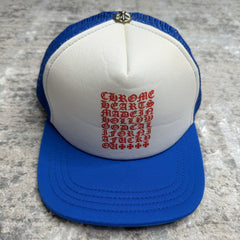 Chrome Hearts Eye Chart Logo Trucker Hat