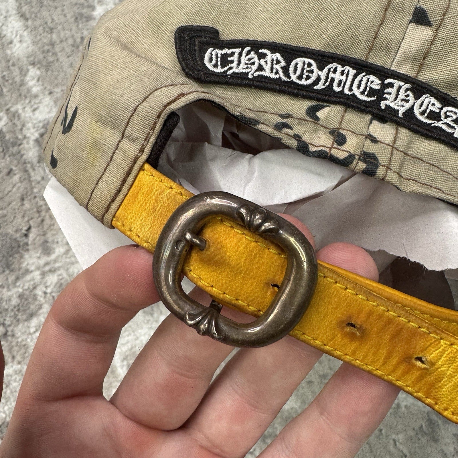 Chrome Hearts Sex Records Matty Boy Leather Patch Gunslinger Baseball Hat