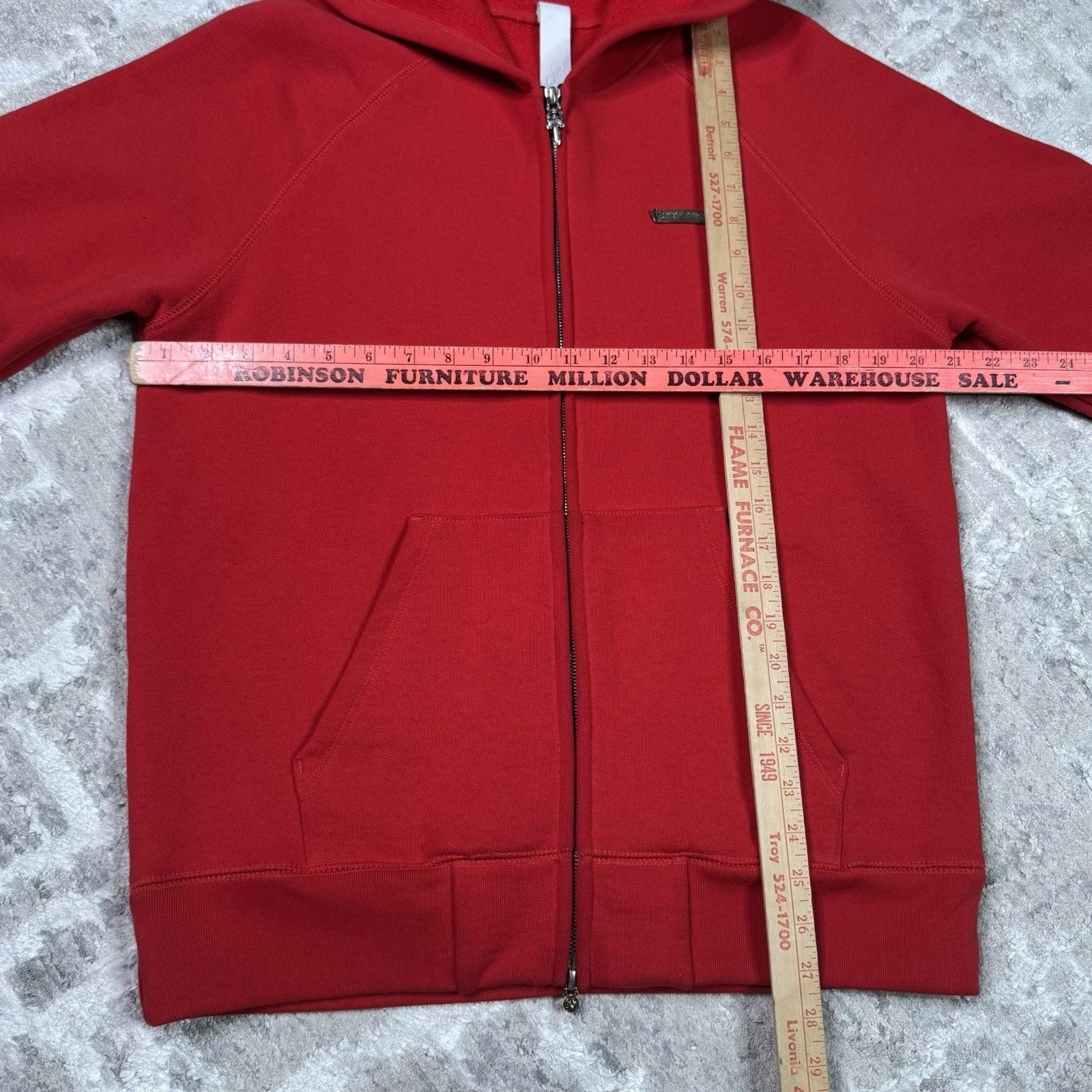 Chrome Hearts King Taco Triple Cross Embroidered Zip Up Hoodie 