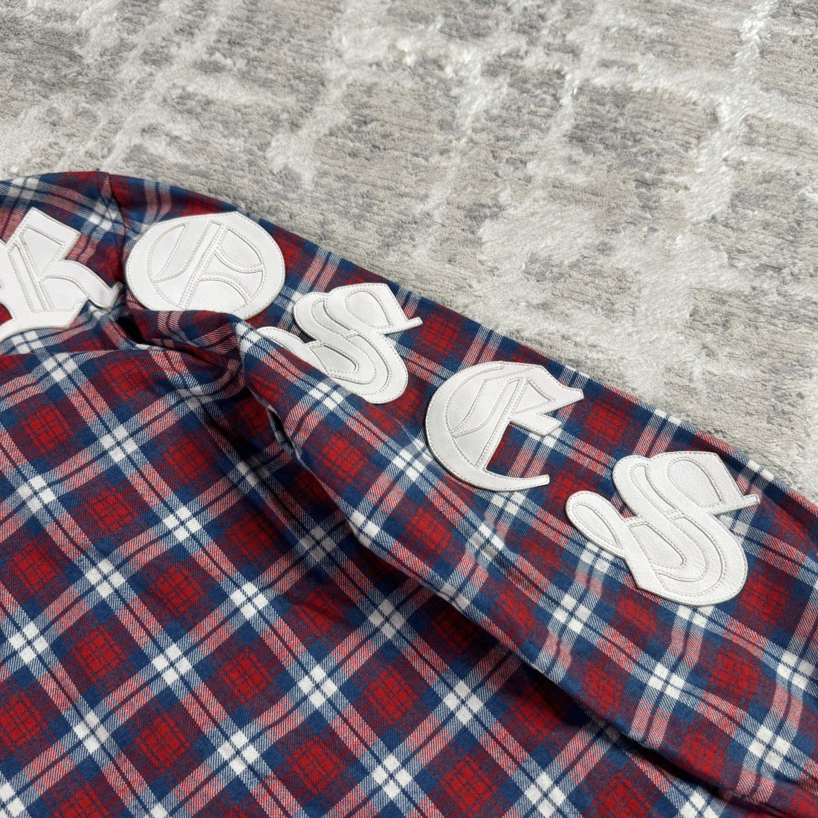 Chrome Hearts Guns N Roses Leather Patch Button Up 