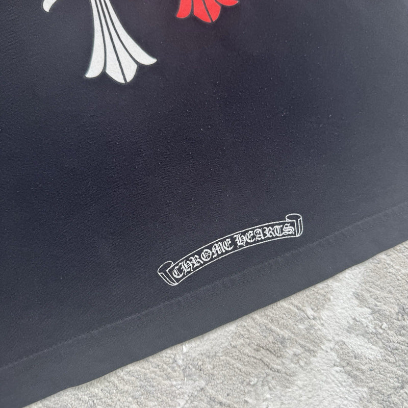 Chrome Hearts Cemetery Cross Multi-color Short Sleeve Tee Shirt 