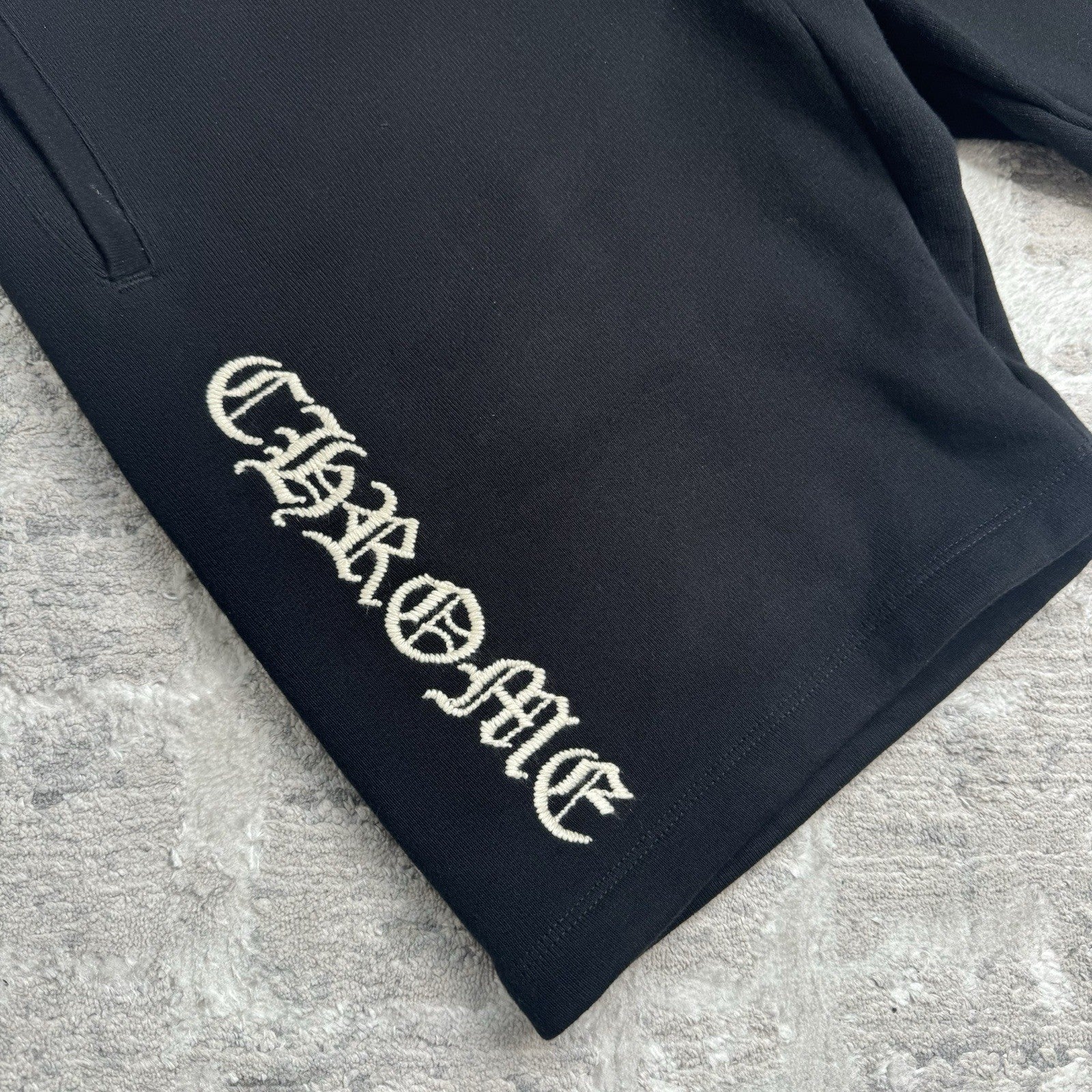 Chrome Hearts SLO Ride Embroidered Shorts 