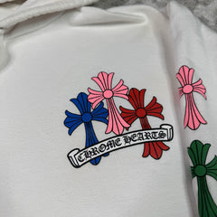Chrome hearts Cemetery Multi-color Cross Pullover Hoodie 