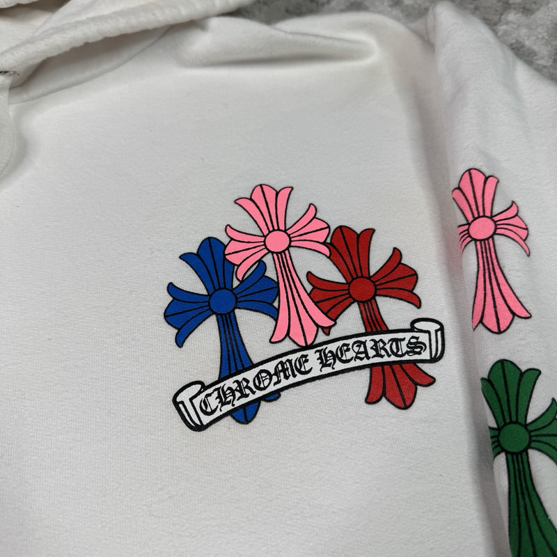 Chrome hearts Cemetery Multi-color Cross Pullover Hoodie 