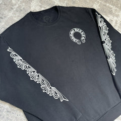 Chrome Hearts Floral Horseshoe Pullover Crewneck 