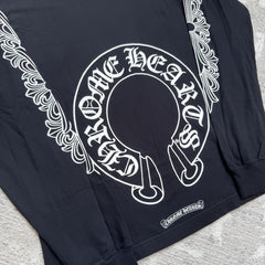 Chrome Hearts Floral Horseshoe Long Sleeve Shirt 