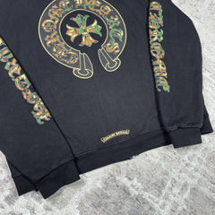 Chrome Hearts Camo Horseshoe Zip Up Hoodie 