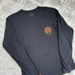 Chrome Hearts Staff Horseshoe Long Sleeve Pocket Tee Shirt 