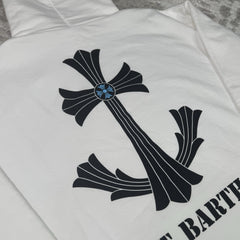Chrome Hearts St Barth Exclusive Cross Pullover Hoodie 