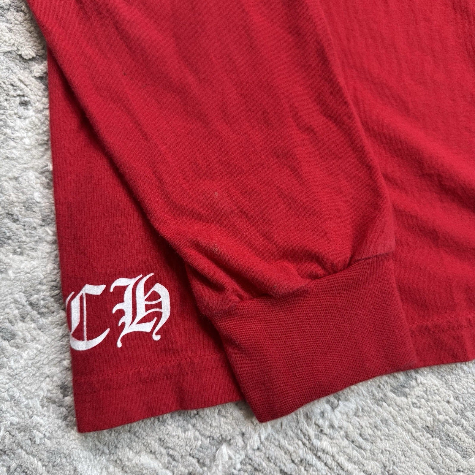 Chrome Hearts Scroll Logo Long Sleeve Tee Shirt 