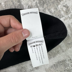 Chrome Hearts Triple cross Leather Patch Ski Mask Beanie 