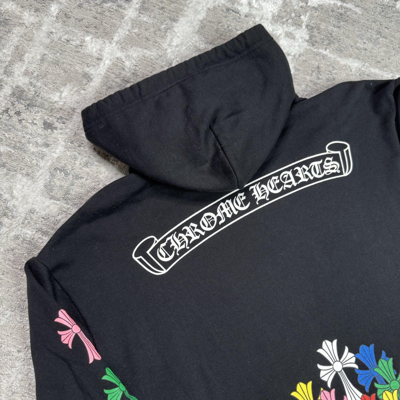Chrome Hearts Cemetery Multi-color Cross Pullover Hoodie 