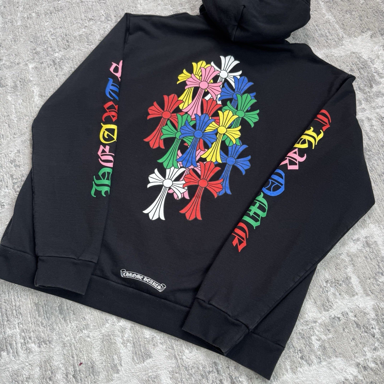 Chrome Hearts Cemetery Cross Multi-color Pullover Hoodie 