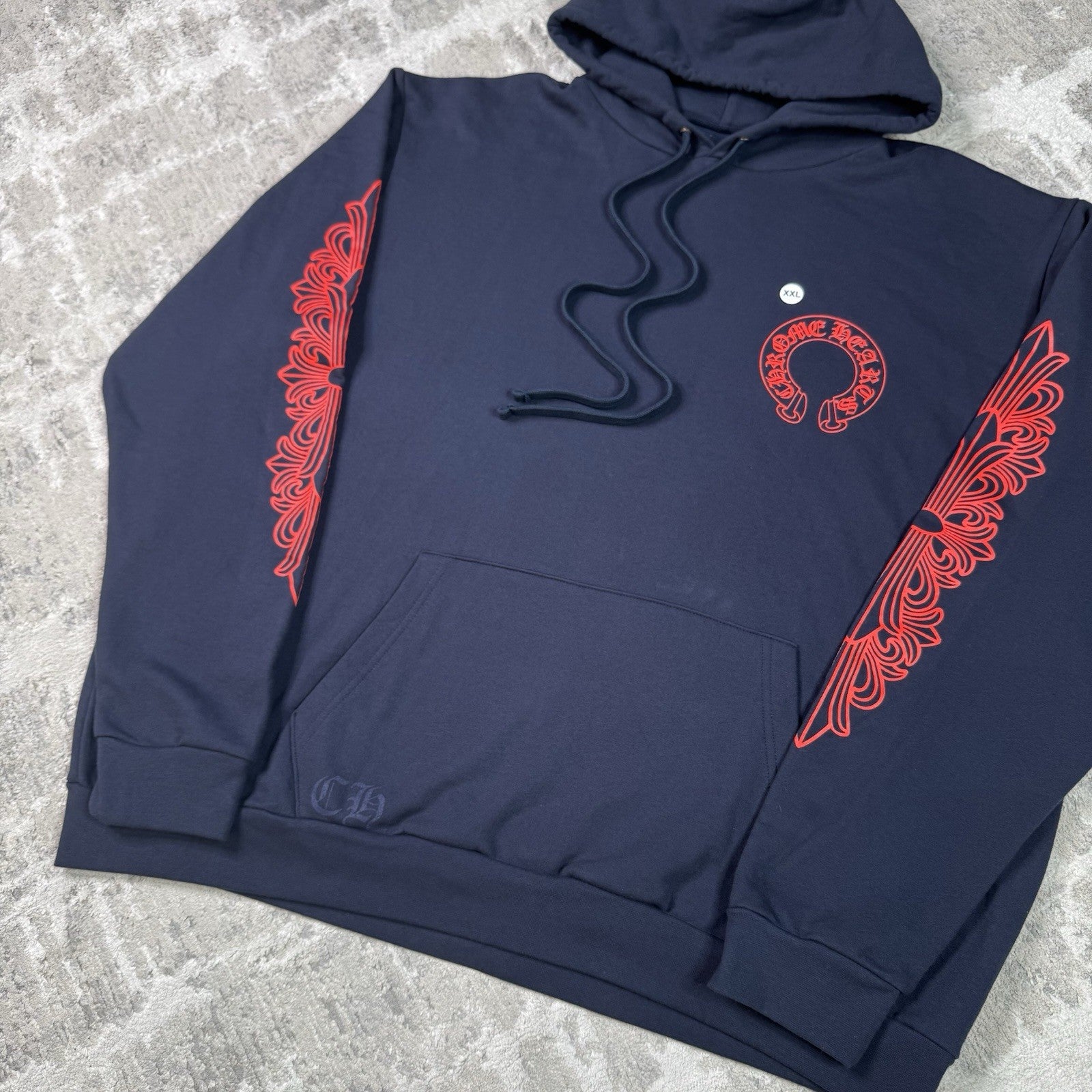 Chrome Hearts Floral Horseshoe Pullover Hoodie 