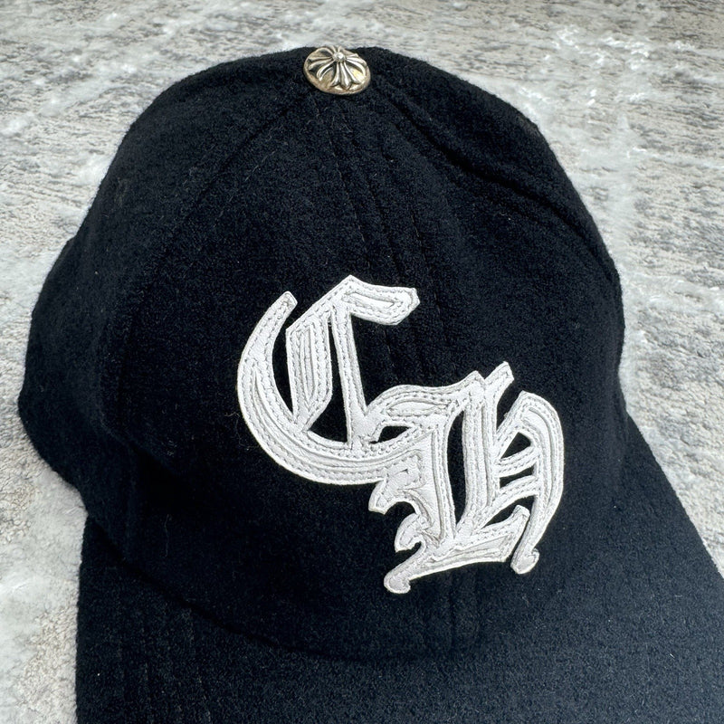 Chrome Hearts Wool Leather Strap Hat ‘black’ 