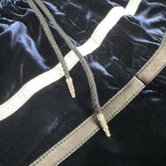 Chrome Hearts Velour Leather Track Pants 