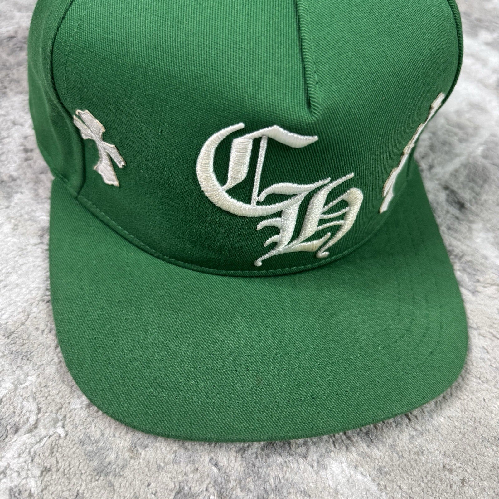 Chrome Hearts Cross Leather Patch Baseball CH Hat