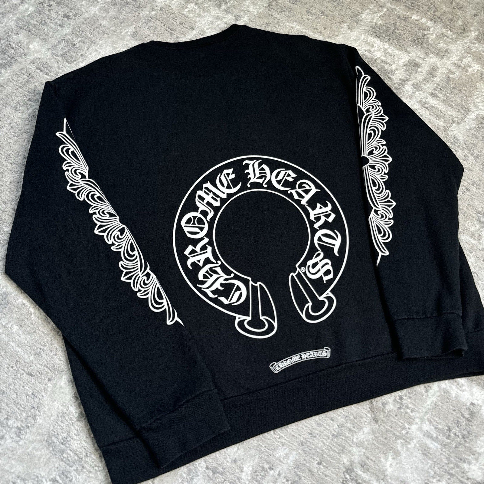 Chrome Hearts Floral Horseshoe Pullover Crewneck 