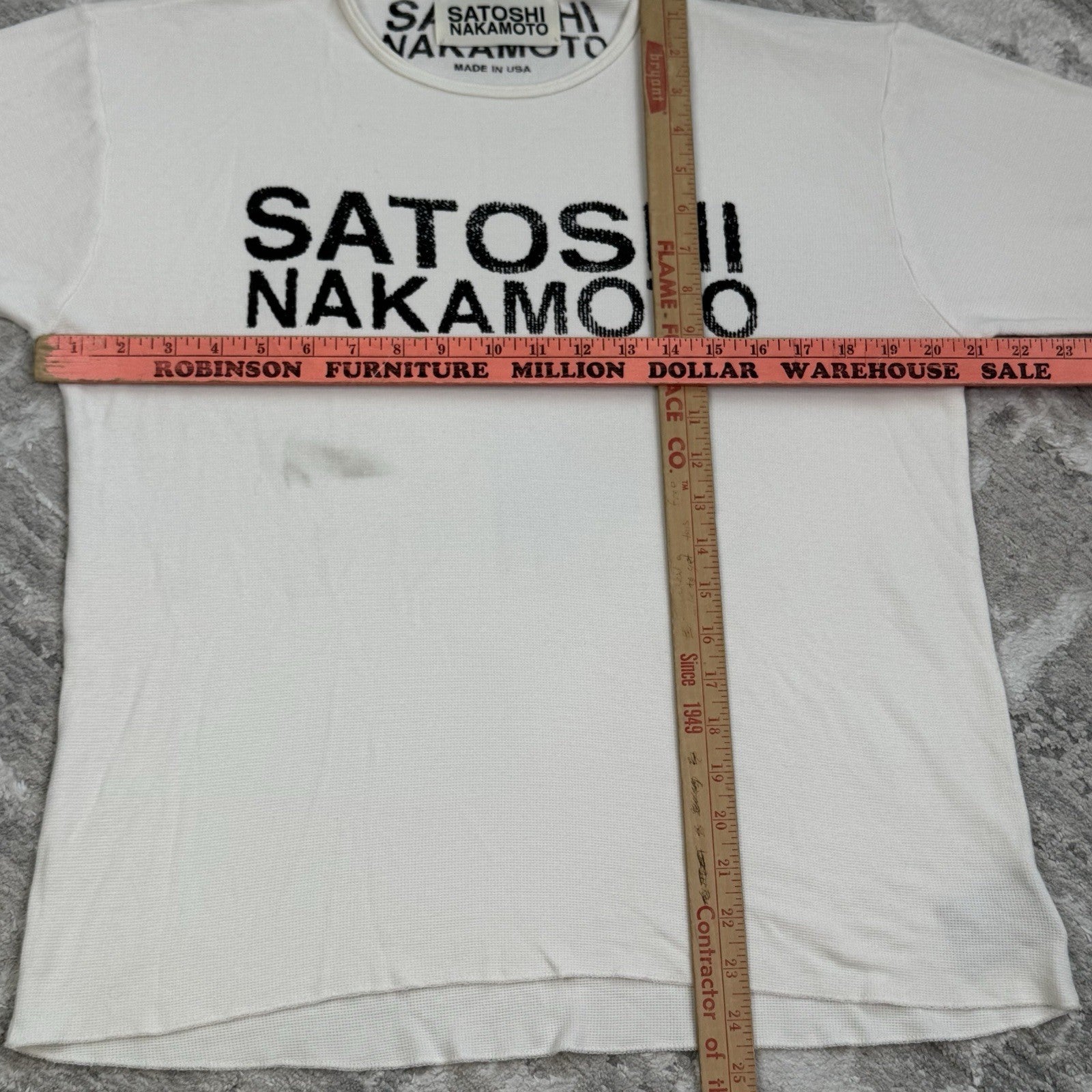 Satoshi Nakamoto Thermal Long Sleeve Shirt 