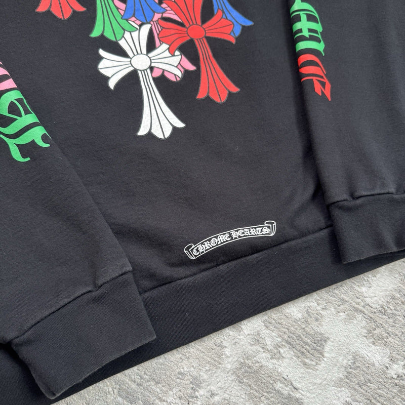 Chrome Hearts Cemetery Cross Multi-color Pullover Hoodie 