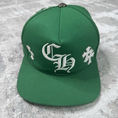 Chrome Hearts Leather Cross Patch Baseball Hat 