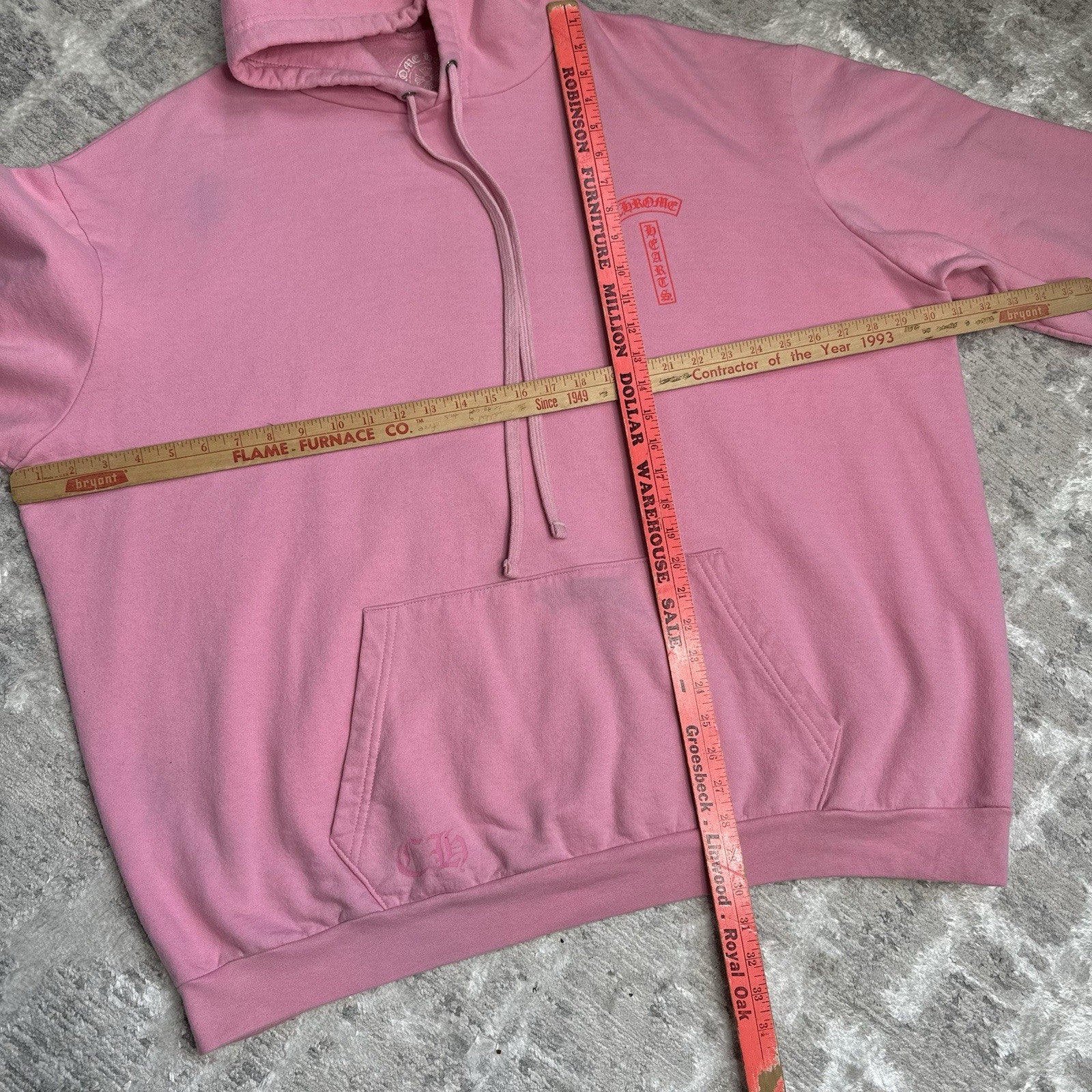 Chrome Hearts T Bar Logo Pullover Hoodie 