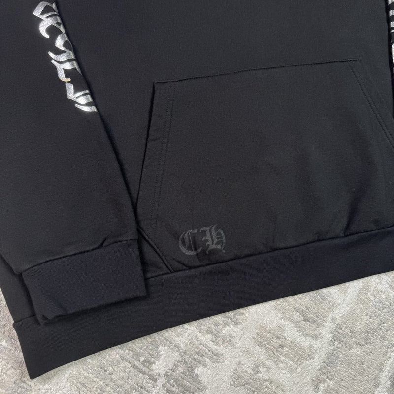 Chrome Hearts 1988 Foil Letters Sleeve Logo Pullover Hoodie 