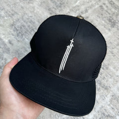 Chrome Hearts Triple Cross Trucker Hat ‘black’ 