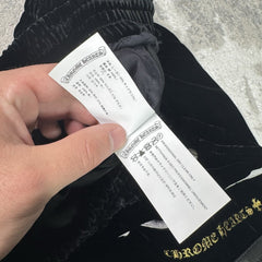 Chrome Hearts Velour Leather Track Pant 