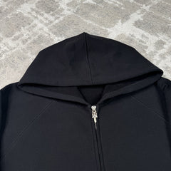 Chrome Hearts Sailin King Taco Triple Cross Embroidered Zip Up Hoodie 