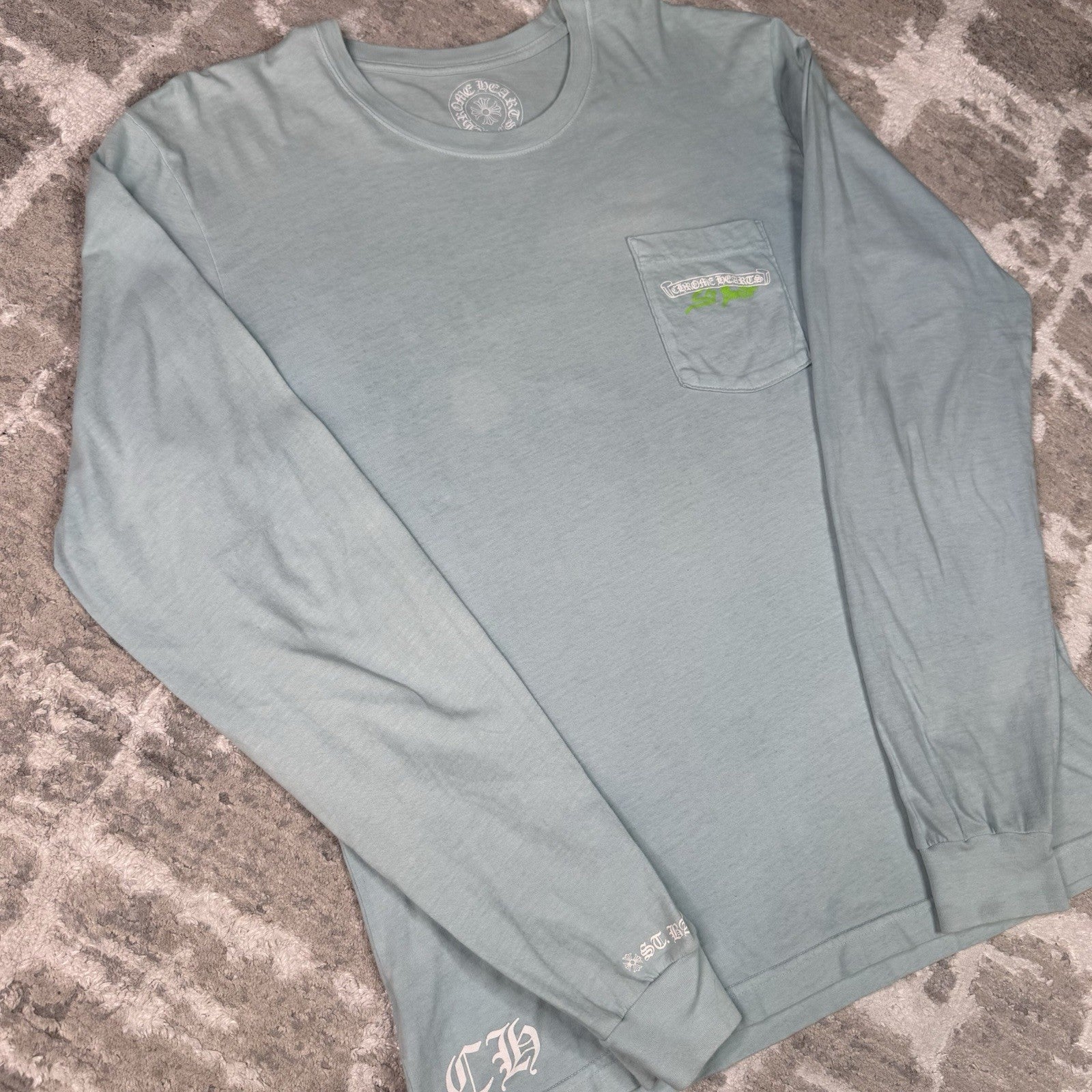 Chrome Hearts St Barths Dyed Long Sleeve Tee Shirt 