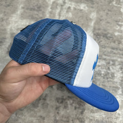 Chrome Hearts Leather Cross Patch Trucker Hat 