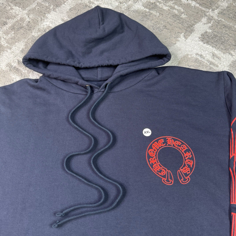 Chrome Hearts Floral Horseshoe Pullover Hoodie 