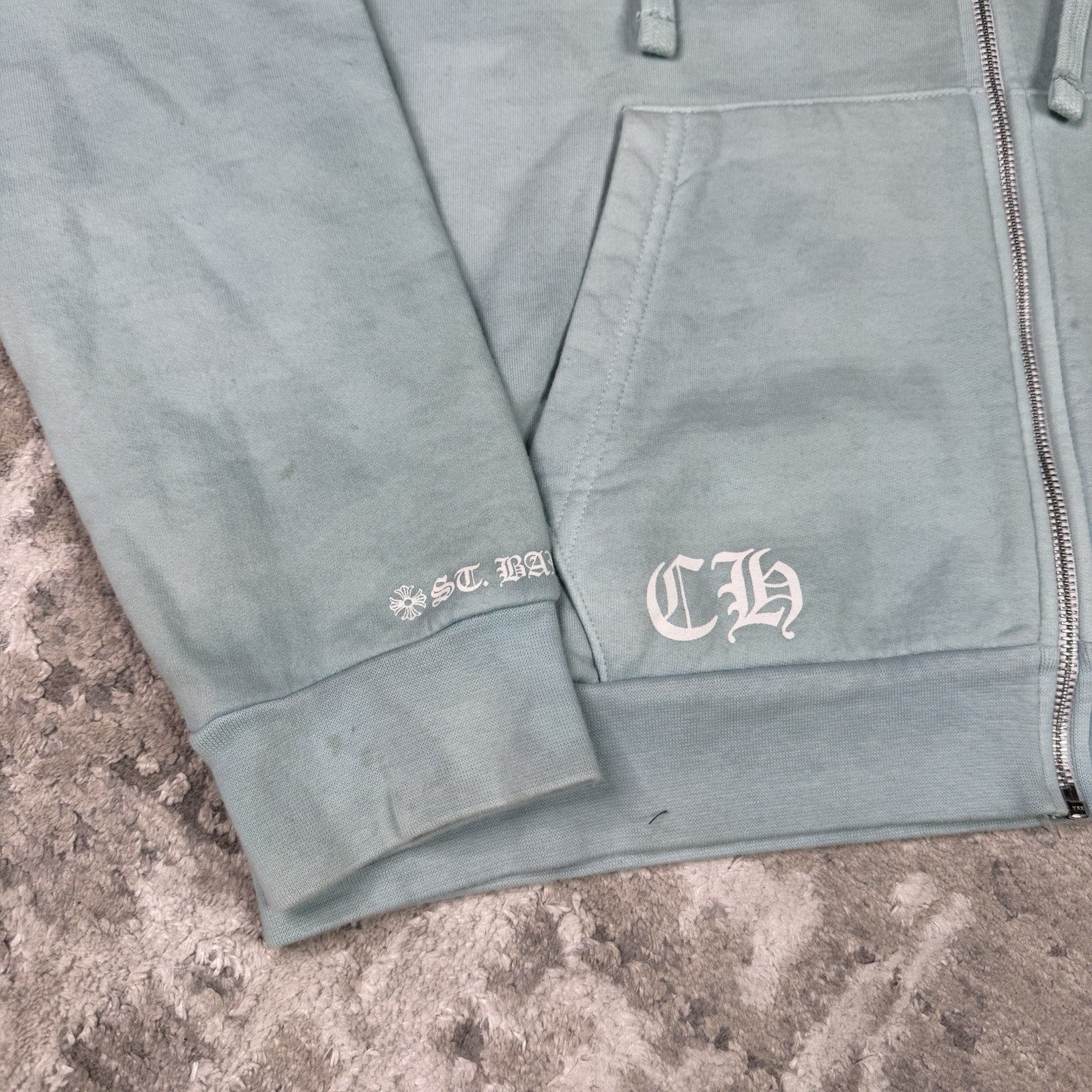 Chrome Hearts St Barths Friends And Family Horseshoe Zip Up Hoodie
