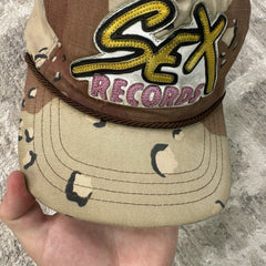 Chrome Hearts Sex Records Matty Boy Leather Patch Gunslinger Baseball Hat