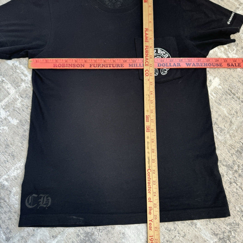 Chrome Hearts Horseshoe Short Sleeve Pocket Tee Shirt 
