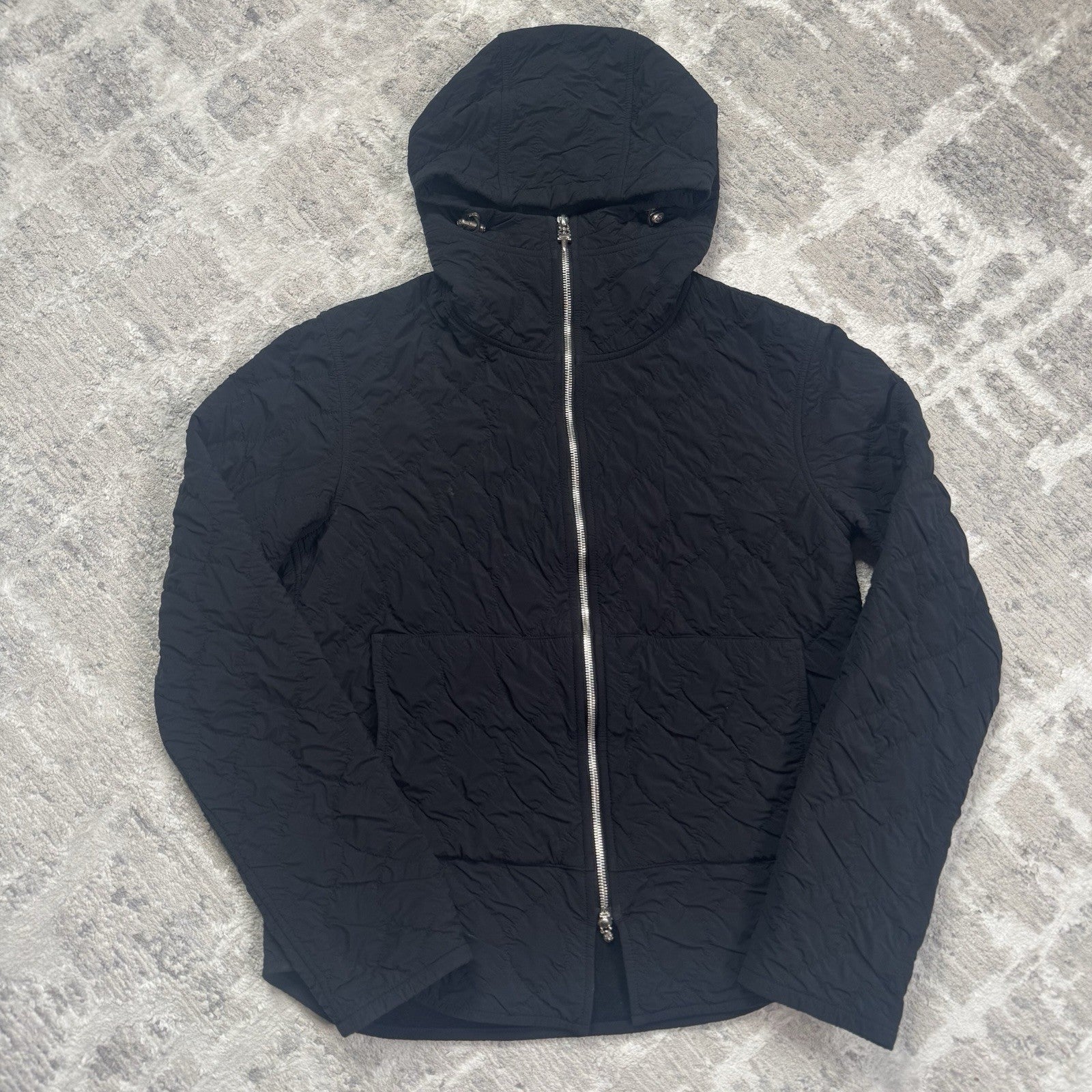 Chrome Hearts Quilted Zip Up Hoodie 