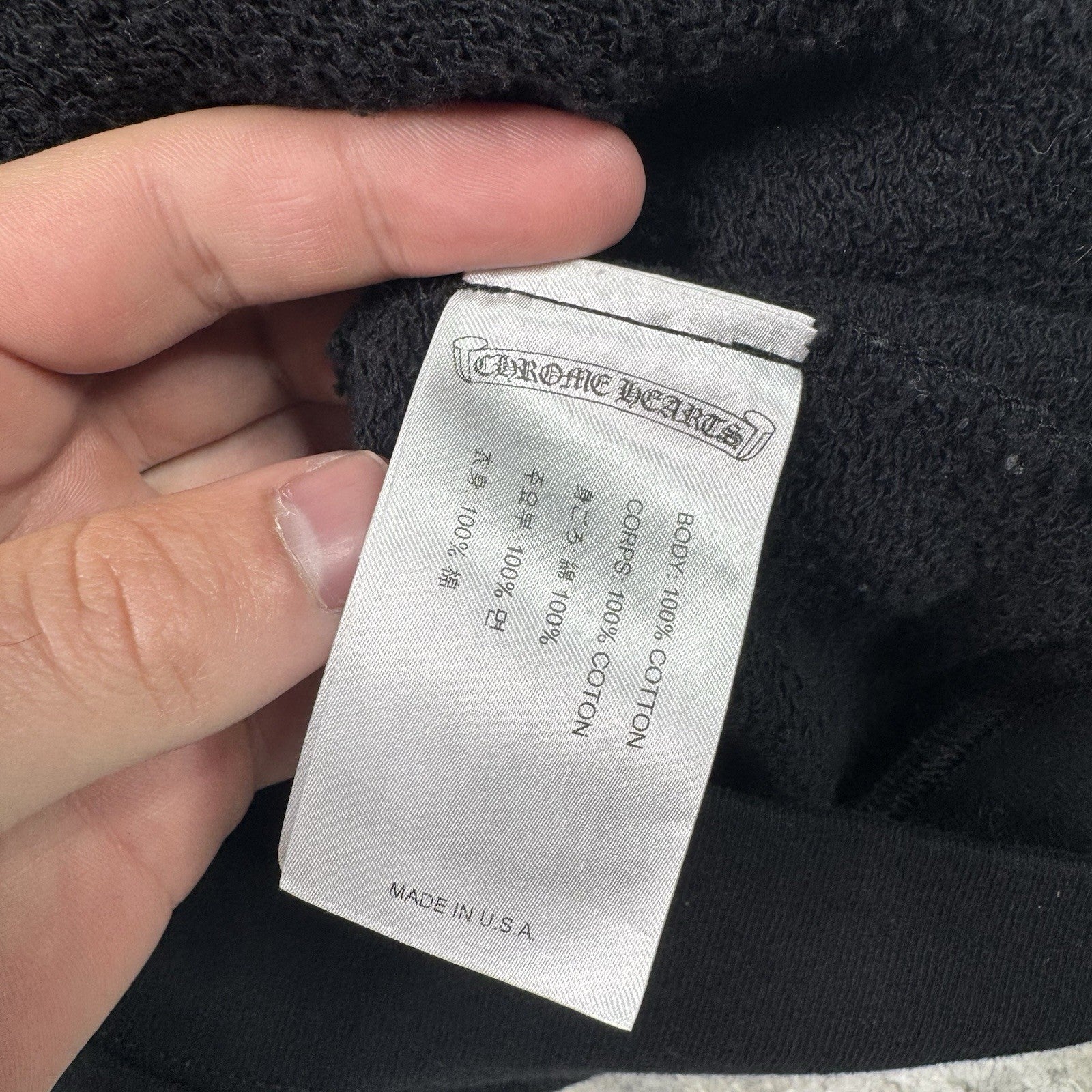 Chrome Hearts Fleur Leather Patch Pullover Hoodie 