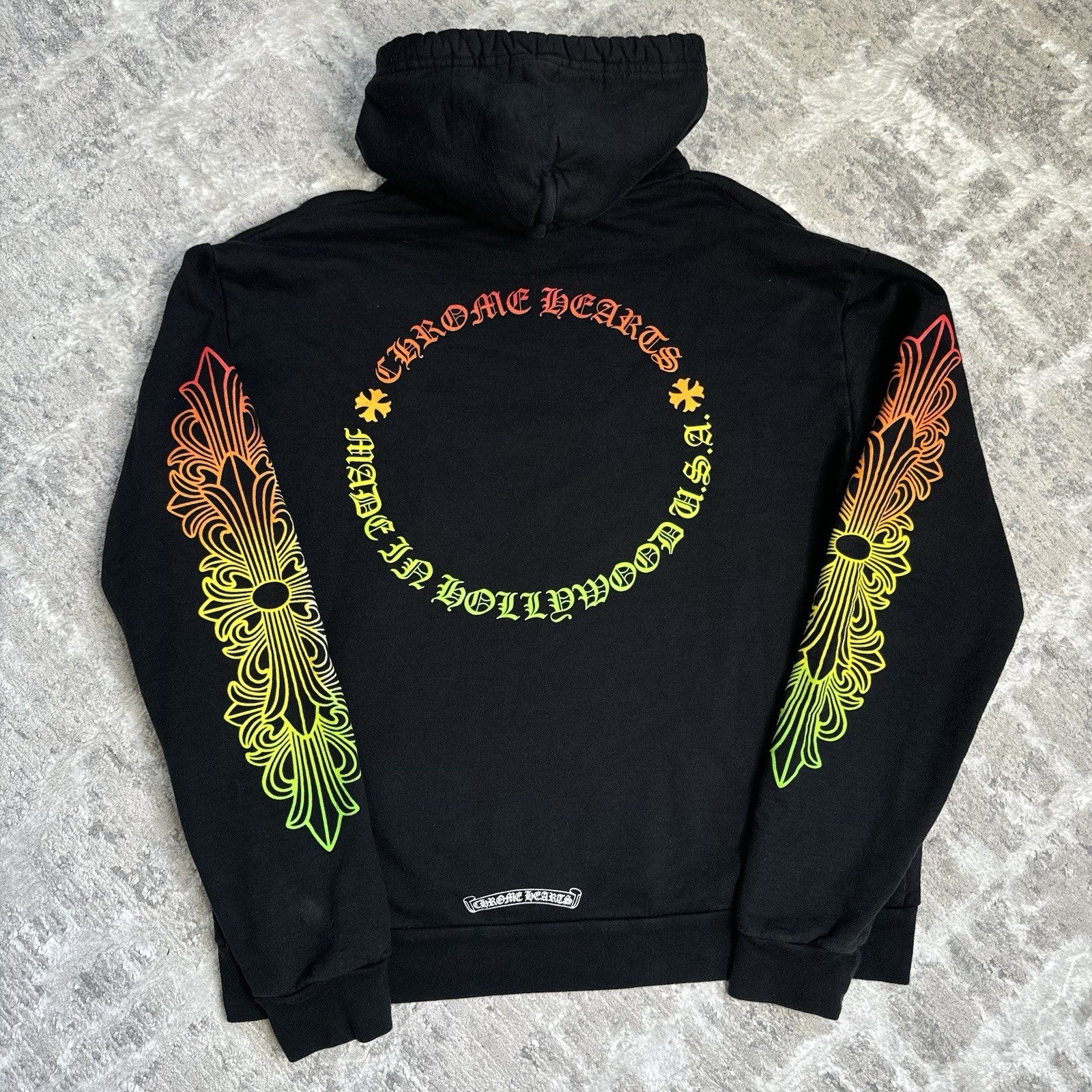 Chrome Hearts Floral Gradient Logo Pullover Hoodie 