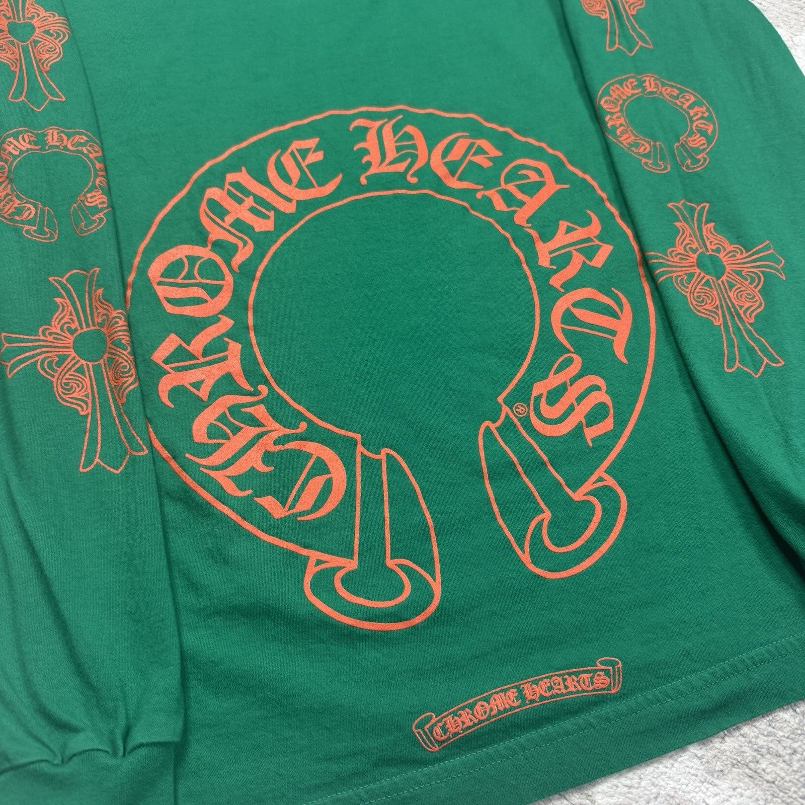 Chrome Hearts Horseshoe Multi-logo Long Sleeve Tee Shirt 