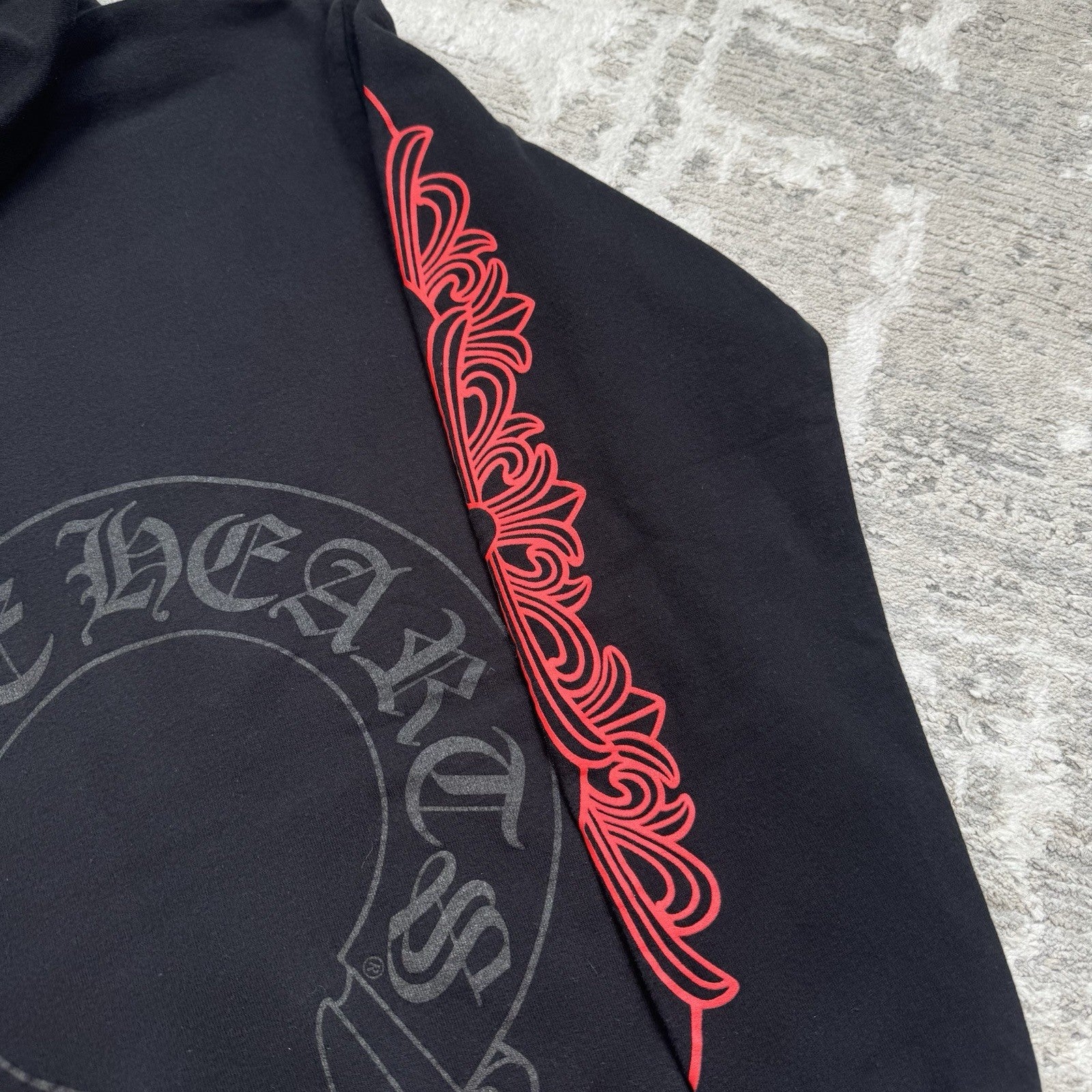 Chrome Hearts Horseshoe Floral Pullover Hoodie 