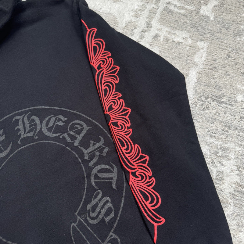 Chrome Hearts Horseshoe Floral Pullover Hoodie 