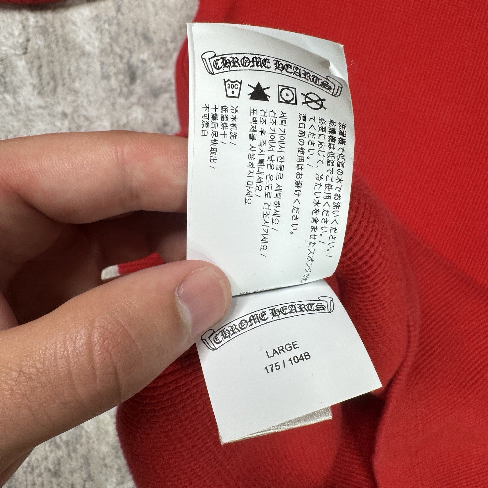 Chrome Hearts King Taco Triple Cross Waffle Thermal Long Sleeve 