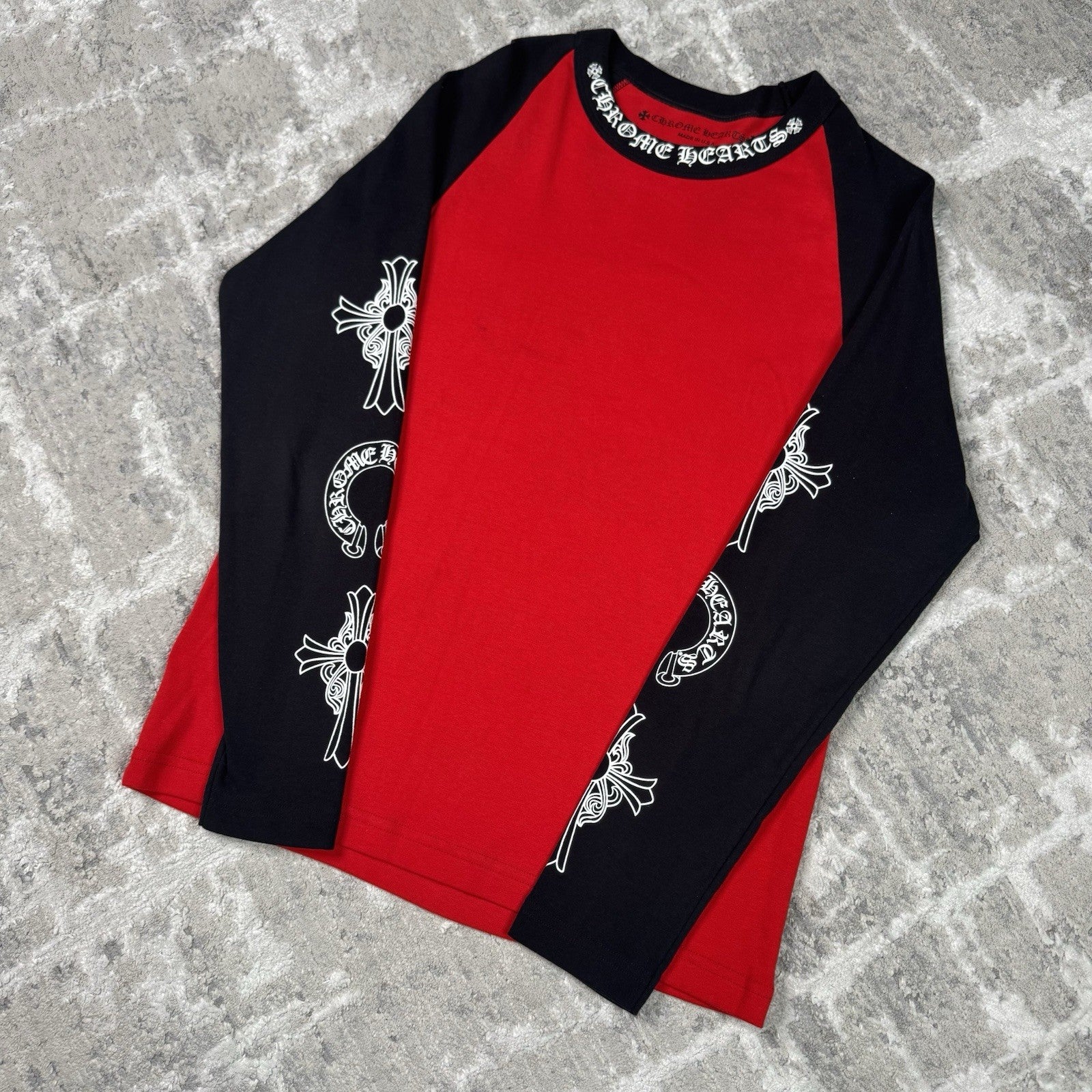 Chrome Hearts Baseball Raglan Long Sleeve Tee Shirt 
