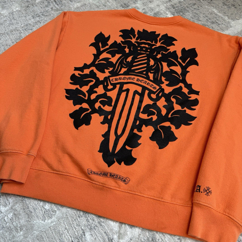 Chrome Hearts Dagger Back Logo Pullover Crewneck 