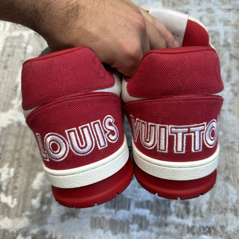 Louis Vuitton Strap Trainer Low ‘red White’ Sz- 9.5LV/10.5M