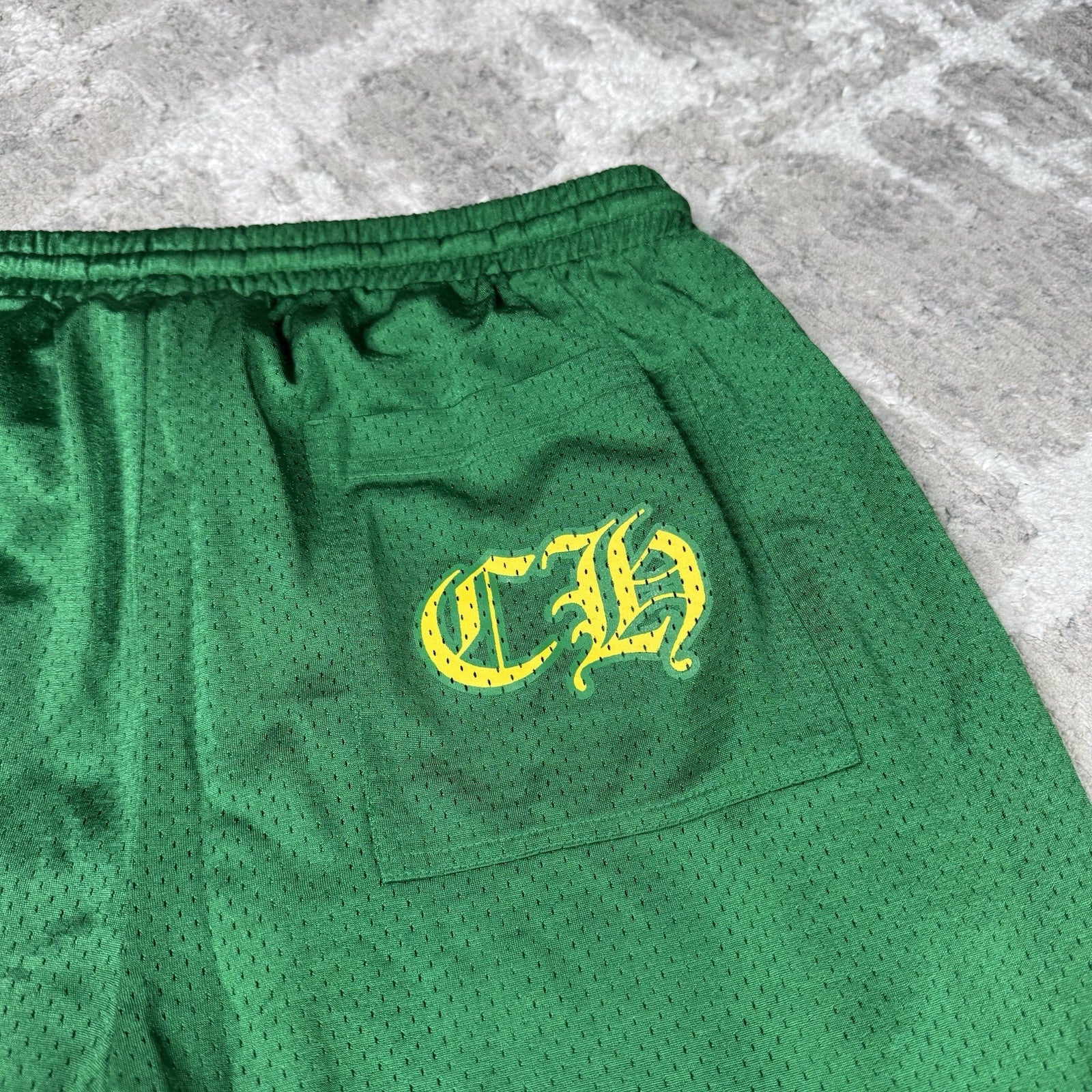 Chrome Hearts Mesh CH Stadium Floral Sweatpants 