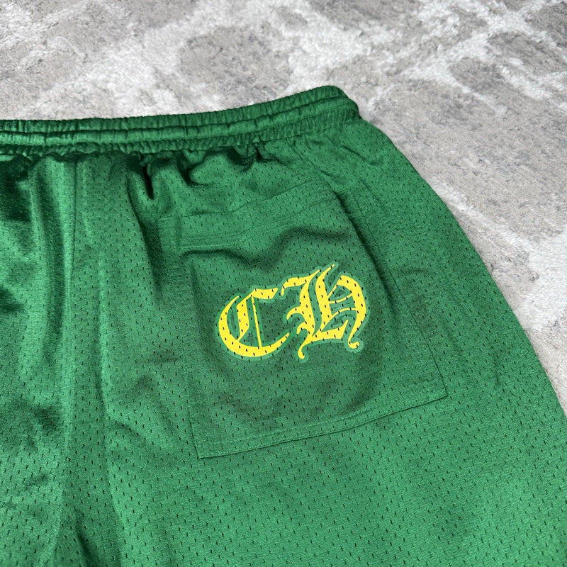 Chrome Hearts Mesh CH Stadium Floral Sweatpants 