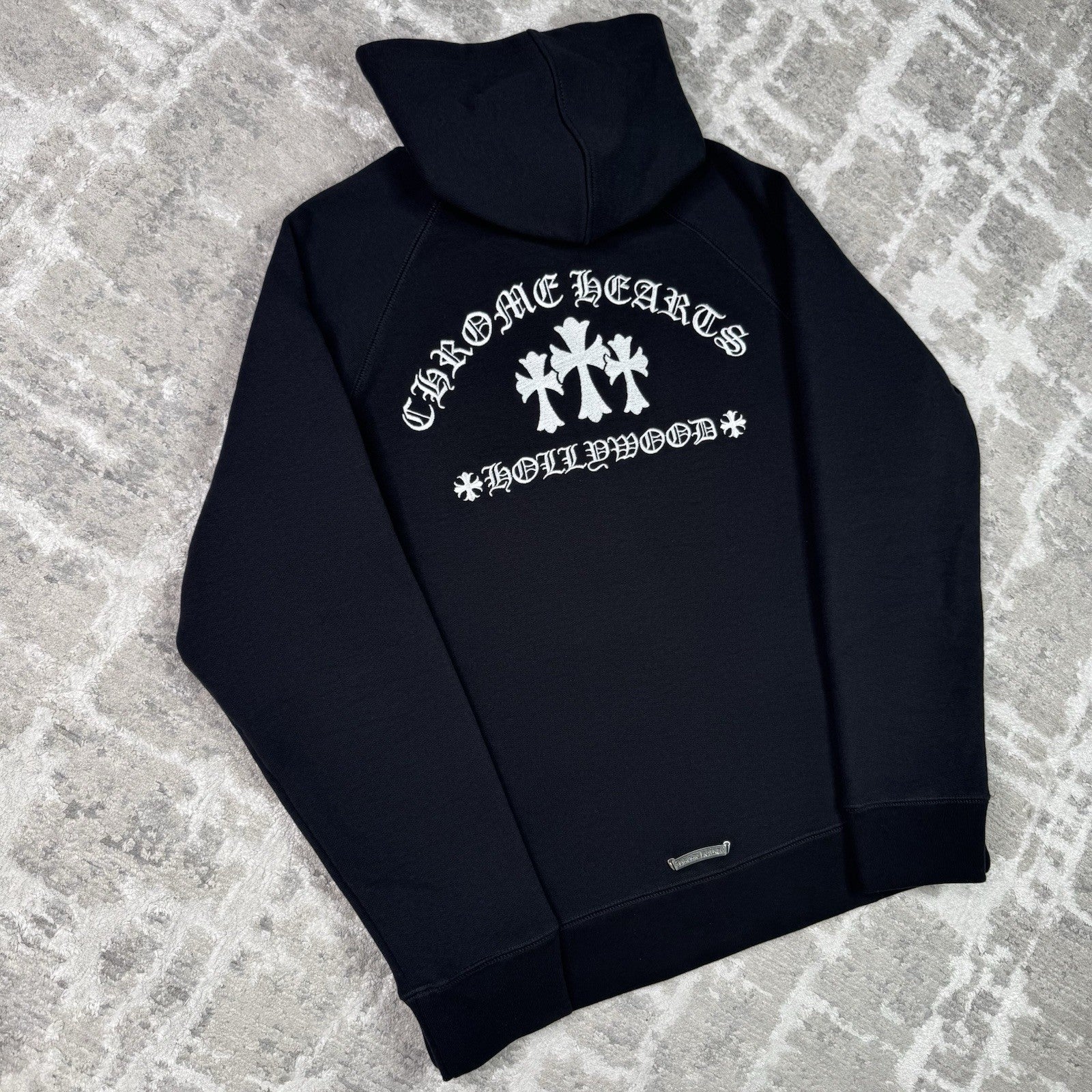 Chrome Hearts Sailin King Taco Triple Cross Embroidered Zip Up Hoodie 