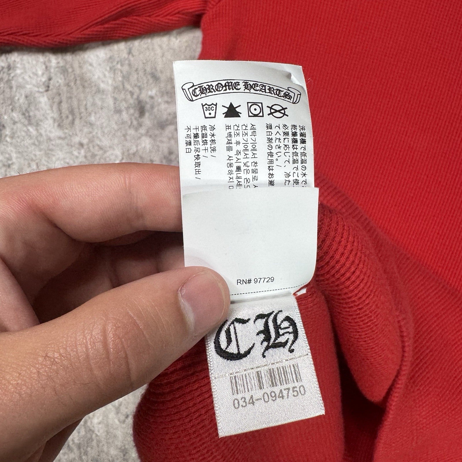 Chrome Hearts King Taco Triple Cross Waffle Thermal Long Sleeve 